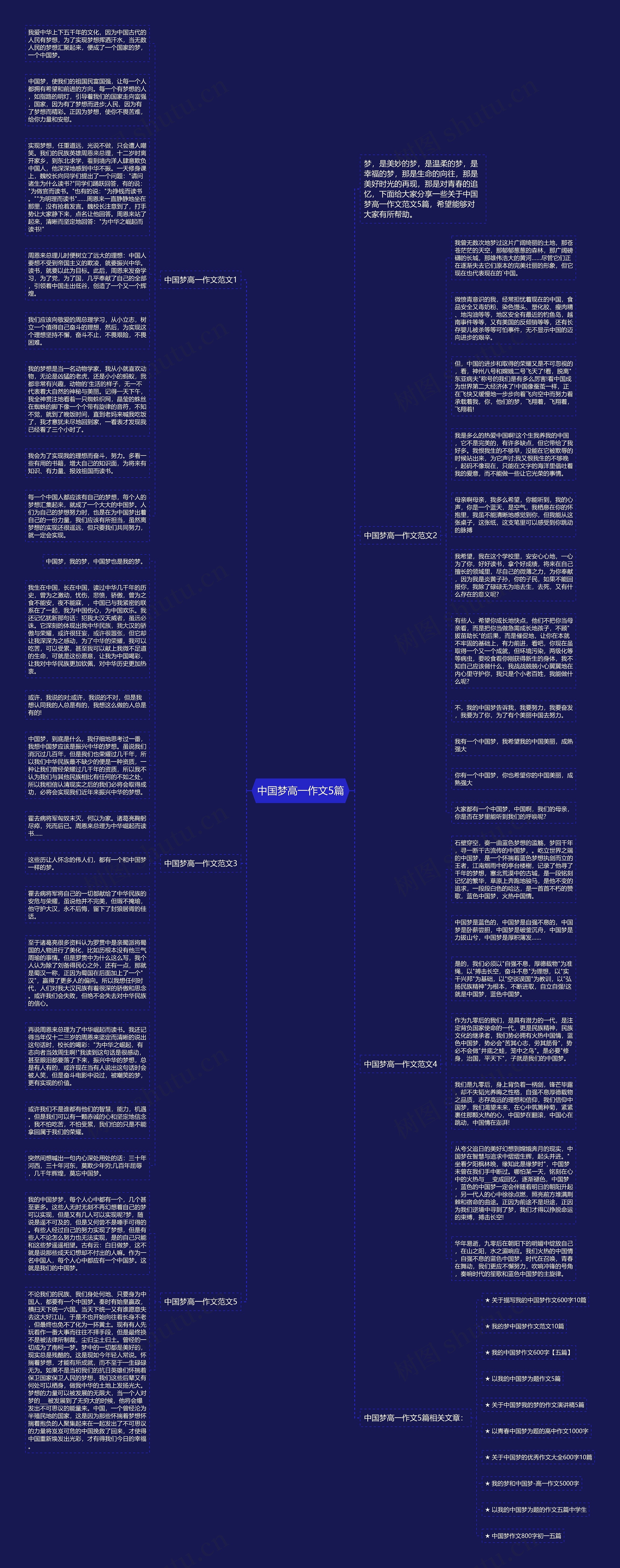 中国梦高一作文5篇思维导图