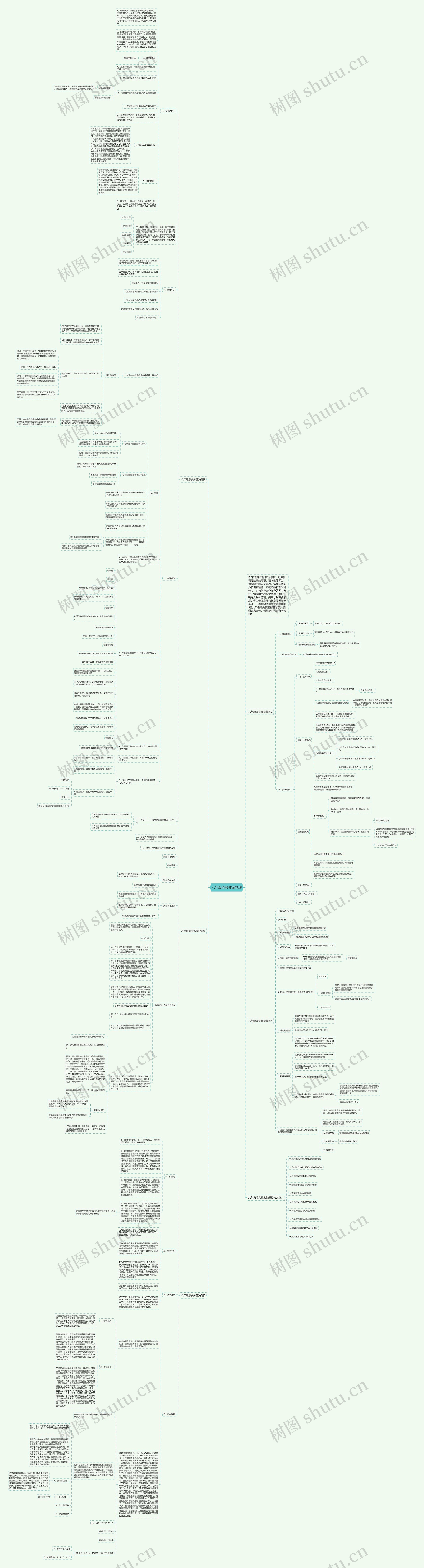 八年级鼎尖教案物理思维导图