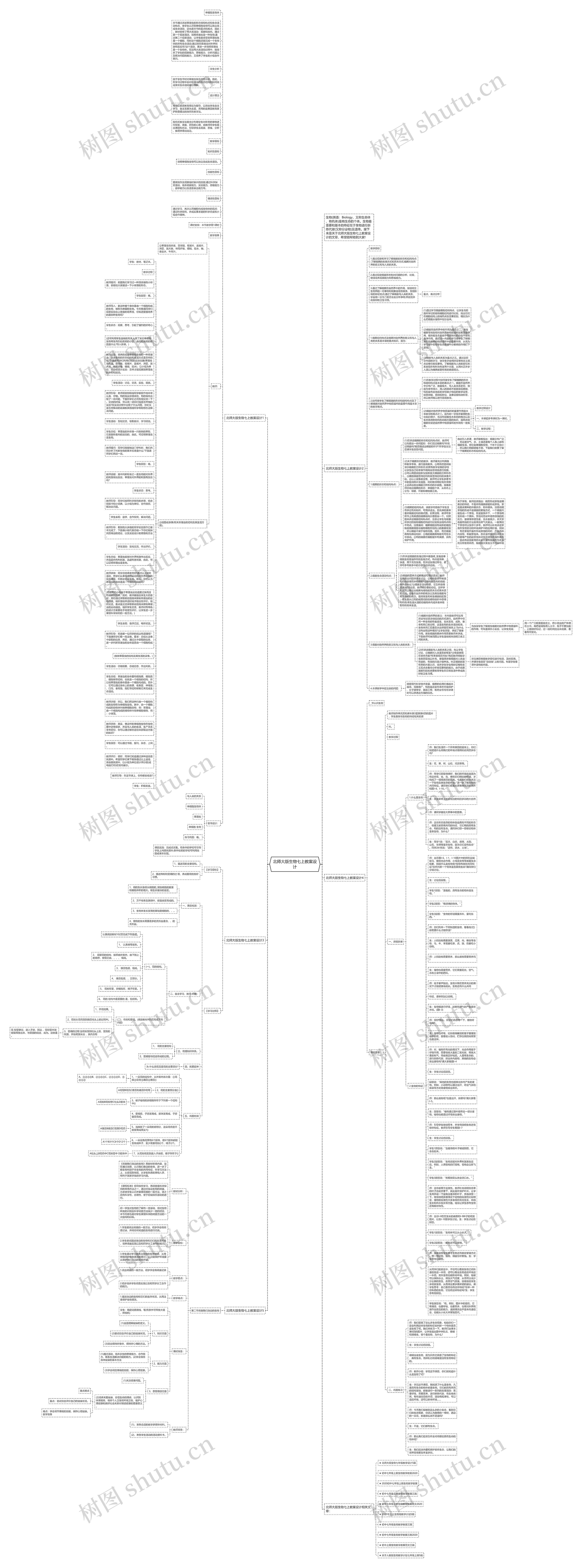 北师大版生物七上教案设计