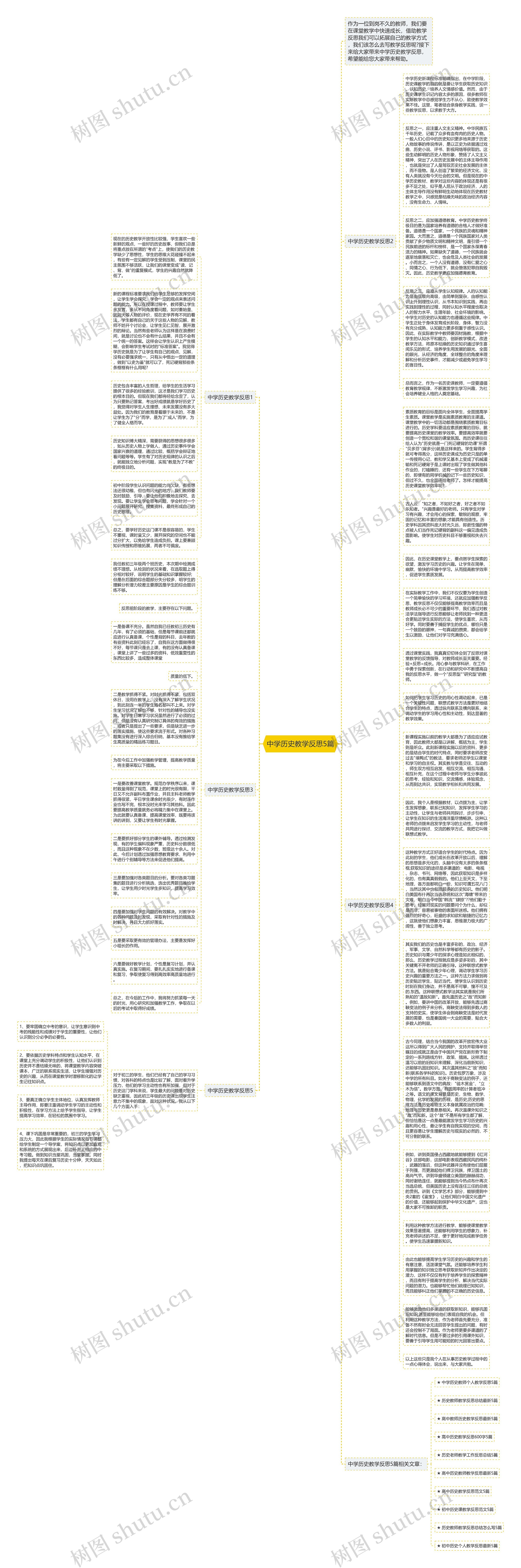 中学历史教学反思5篇思维导图