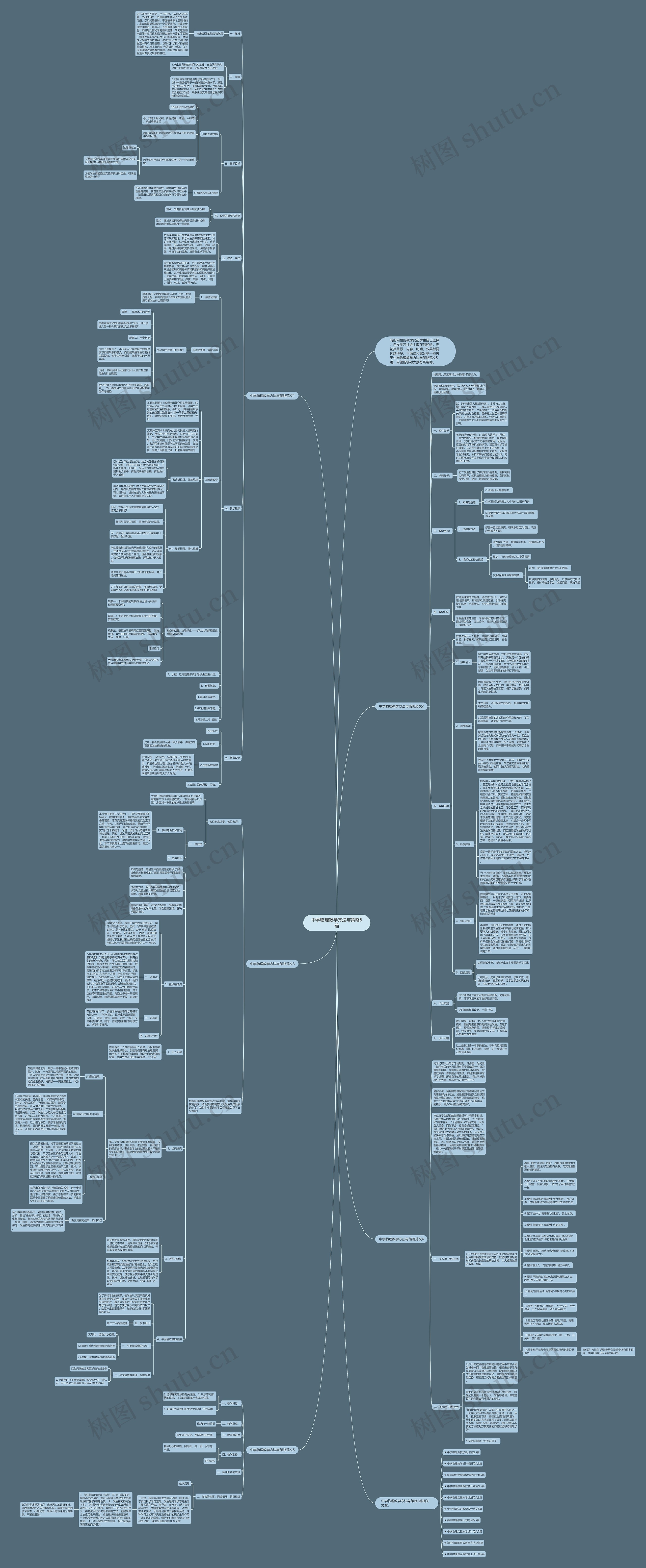 中学物理教学方法与策略5篇思维导图