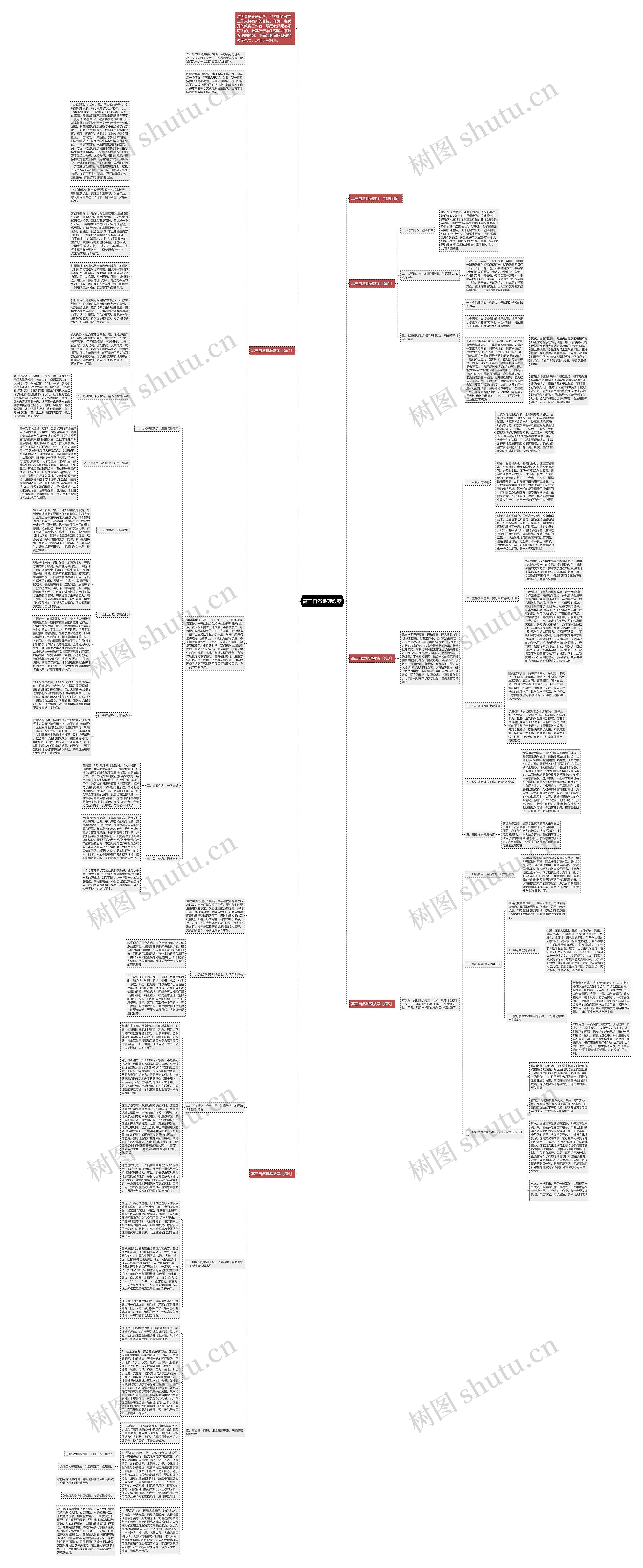 高三自然地理教案思维导图