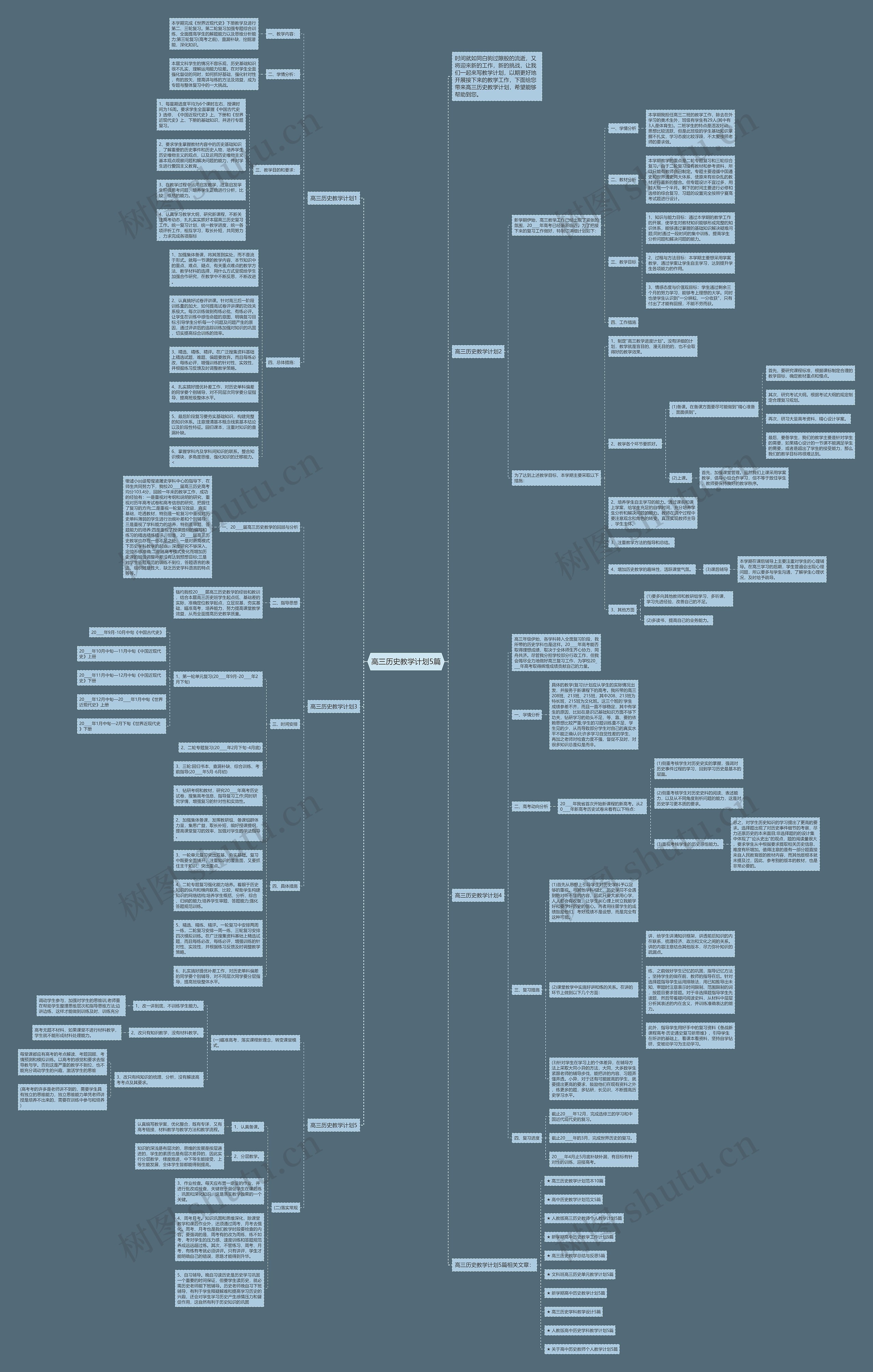 高三历史教学计划5篇