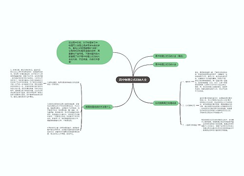 高中物理公式归纳大全