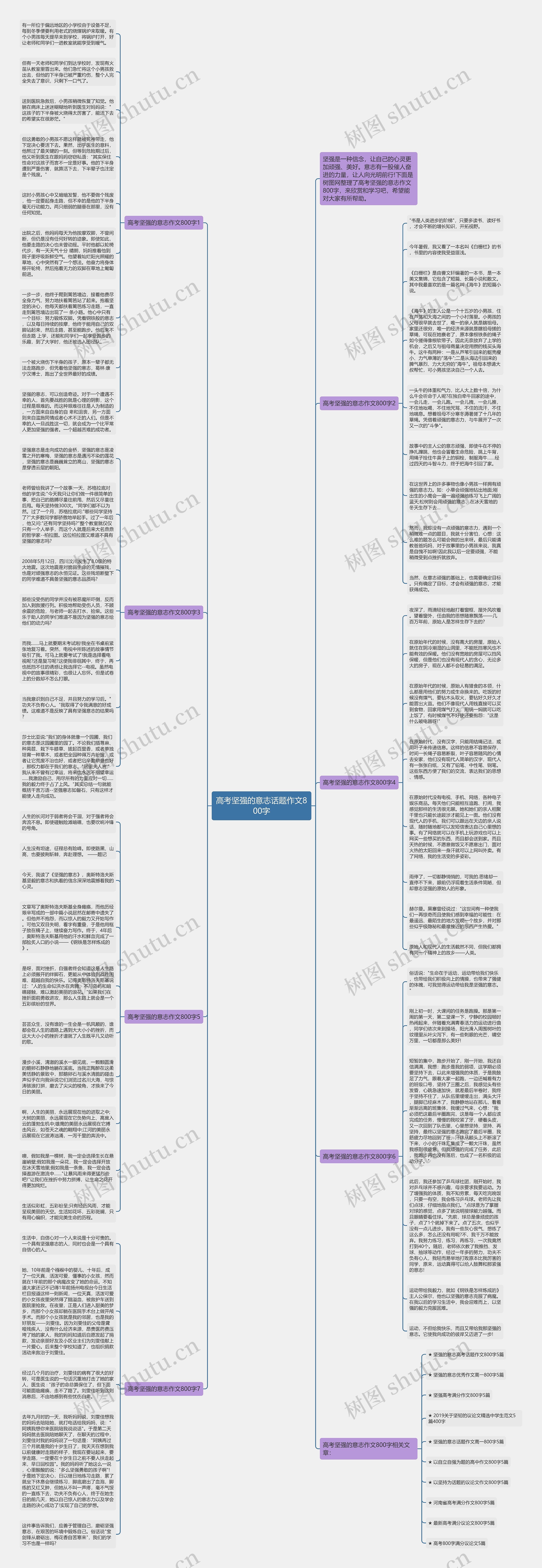 高考坚强的意志话题作文800字思维导图