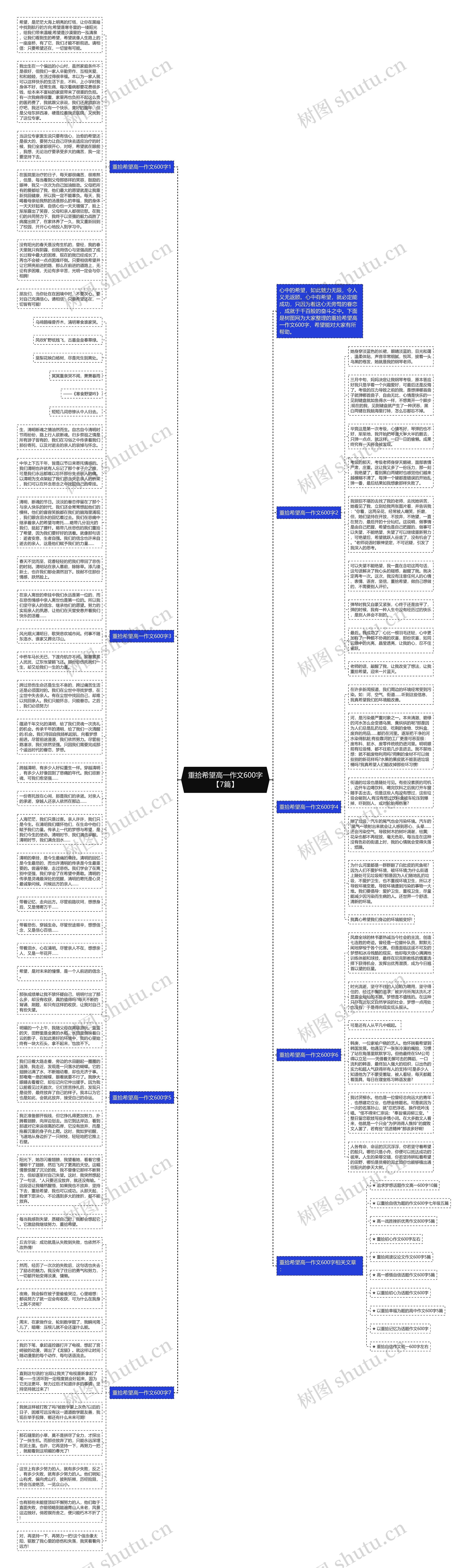 重拾希望高一作文600字【7篇】思维导图