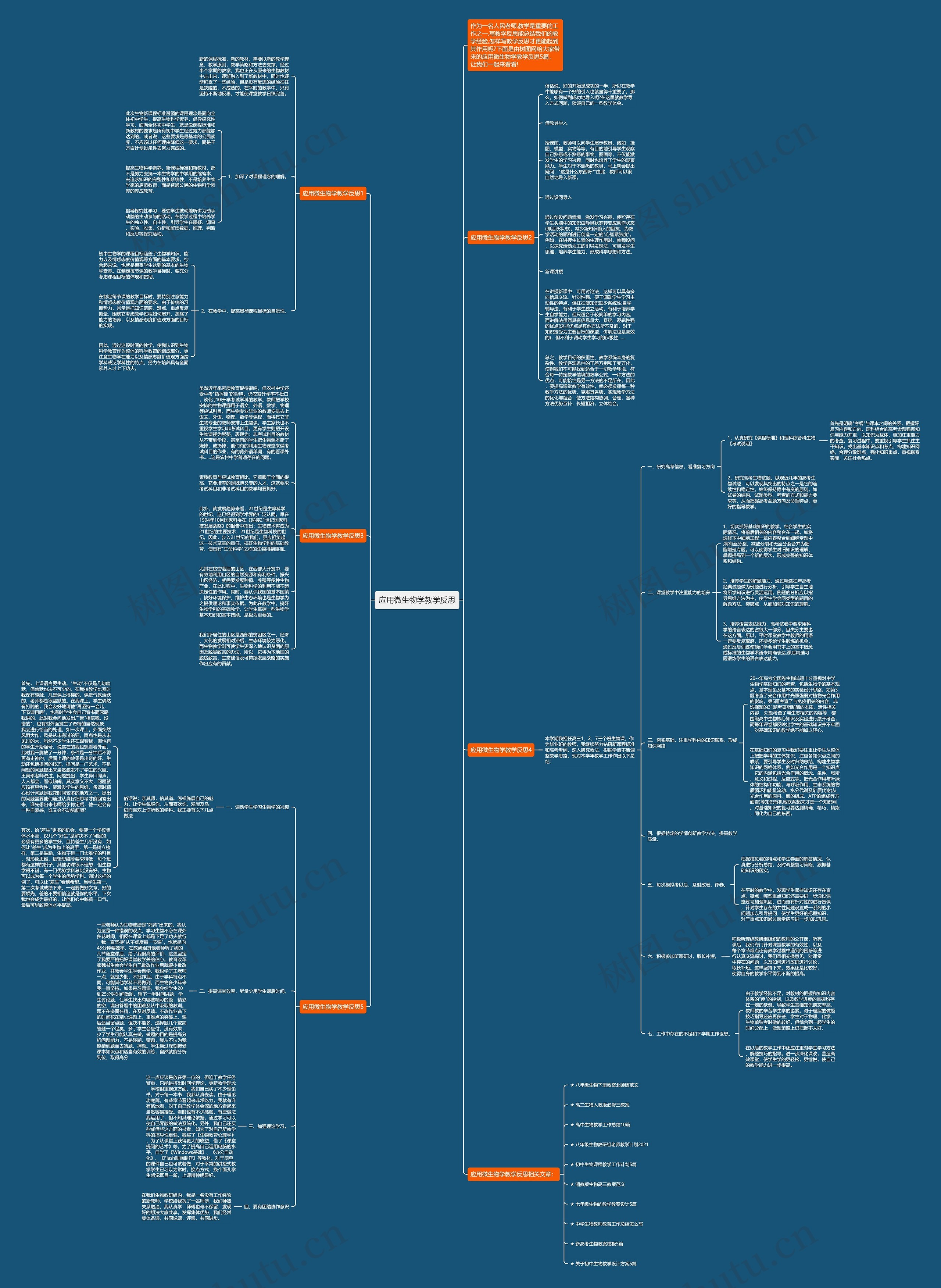 应用微生物学教学反思思维导图