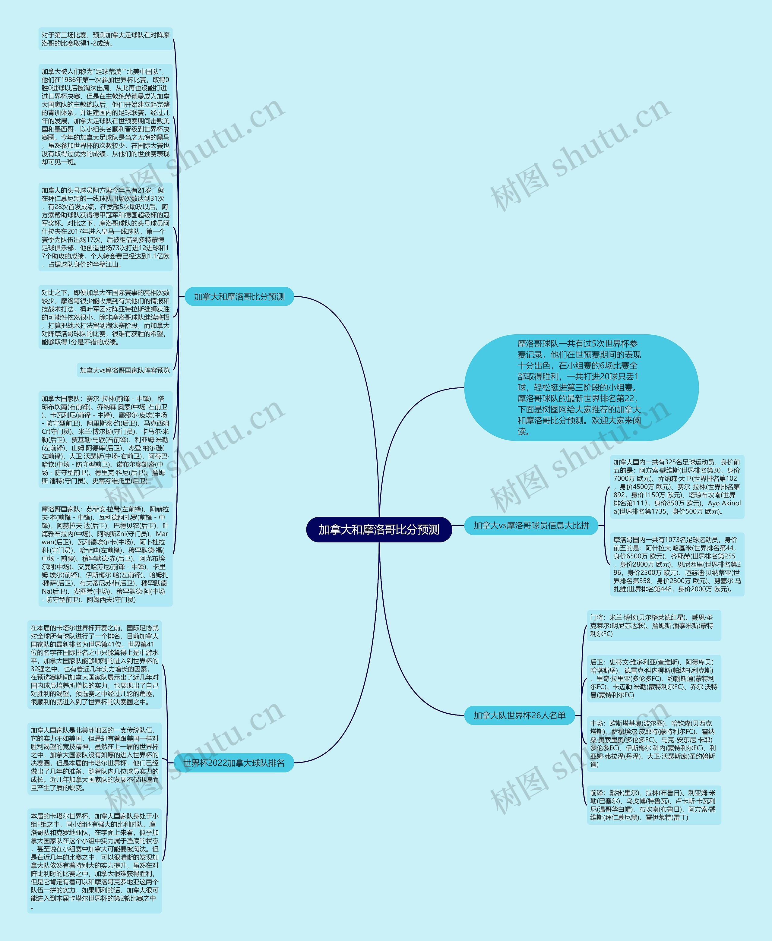 加拿大和摩洛哥比分预测思维导图