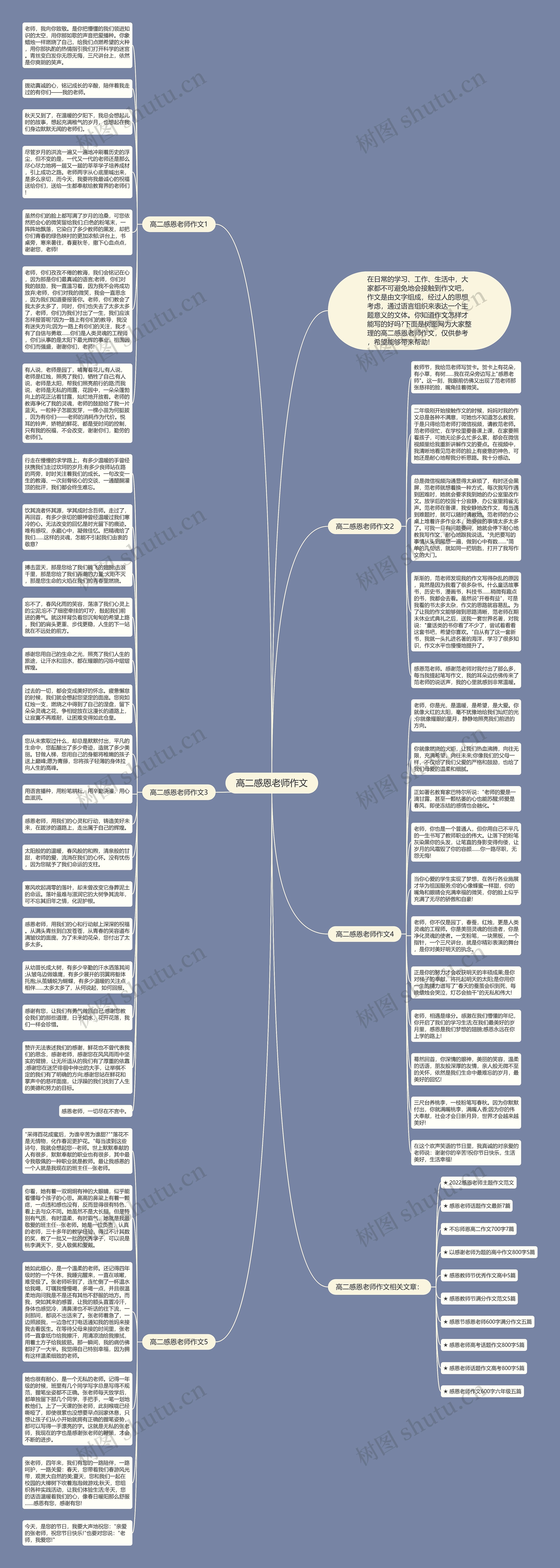 高二感恩老师作文思维导图