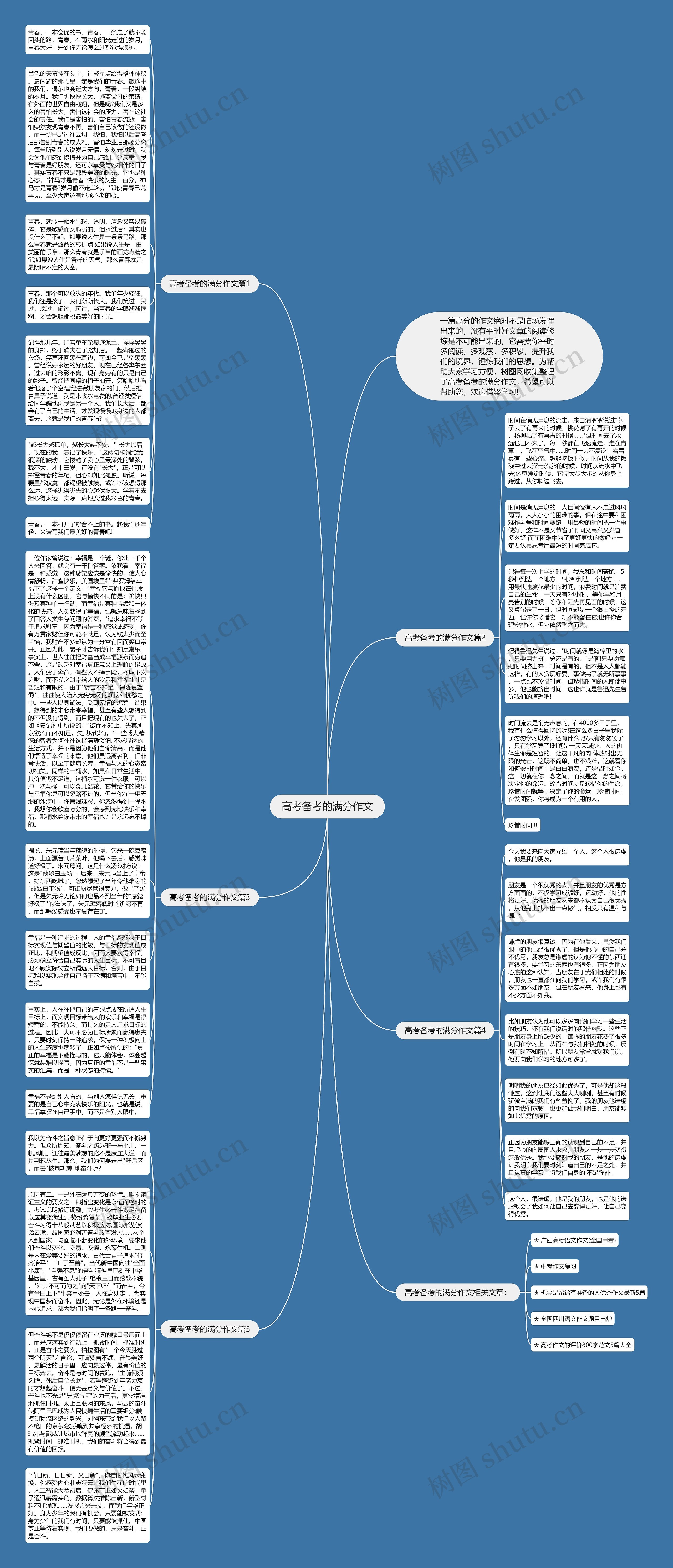 高考备考的满分作文思维导图