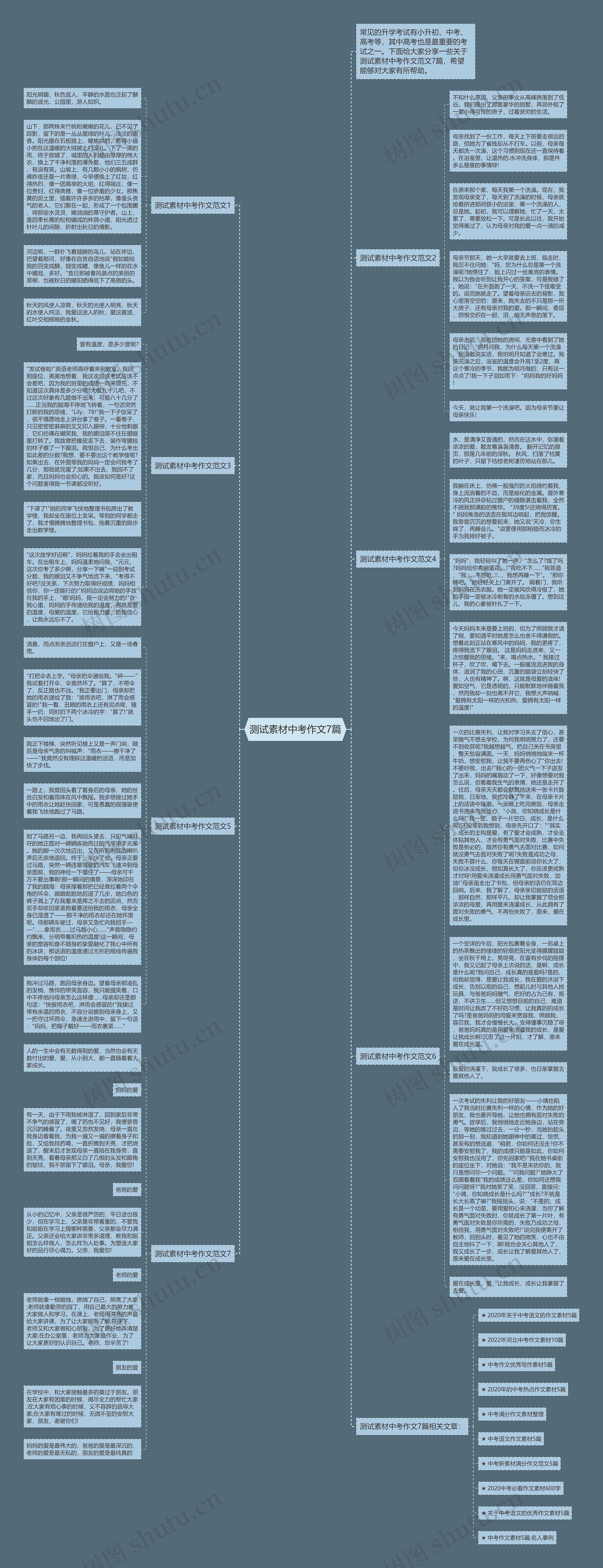 测试素材中考作文7篇