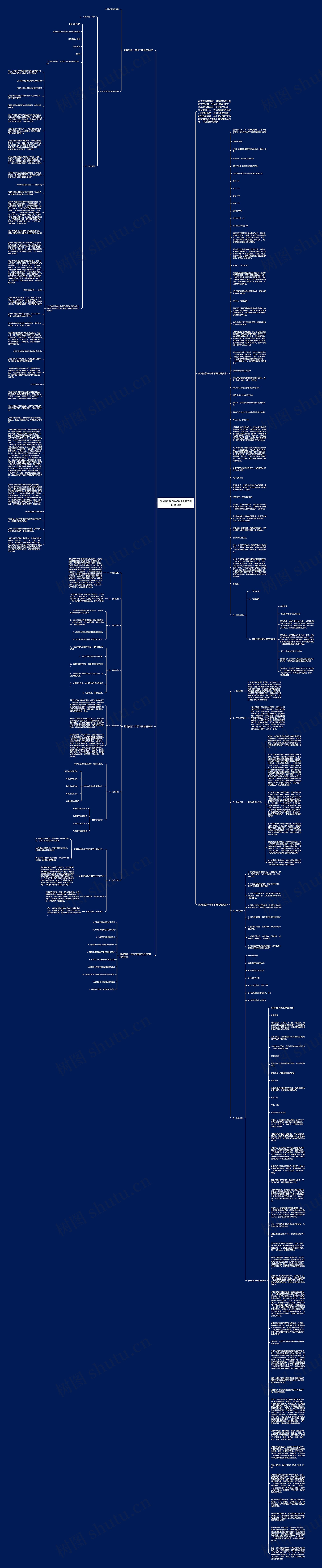 新湘教版八年级下册地理教案5篇思维导图