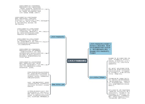 公务员大专能报的职位