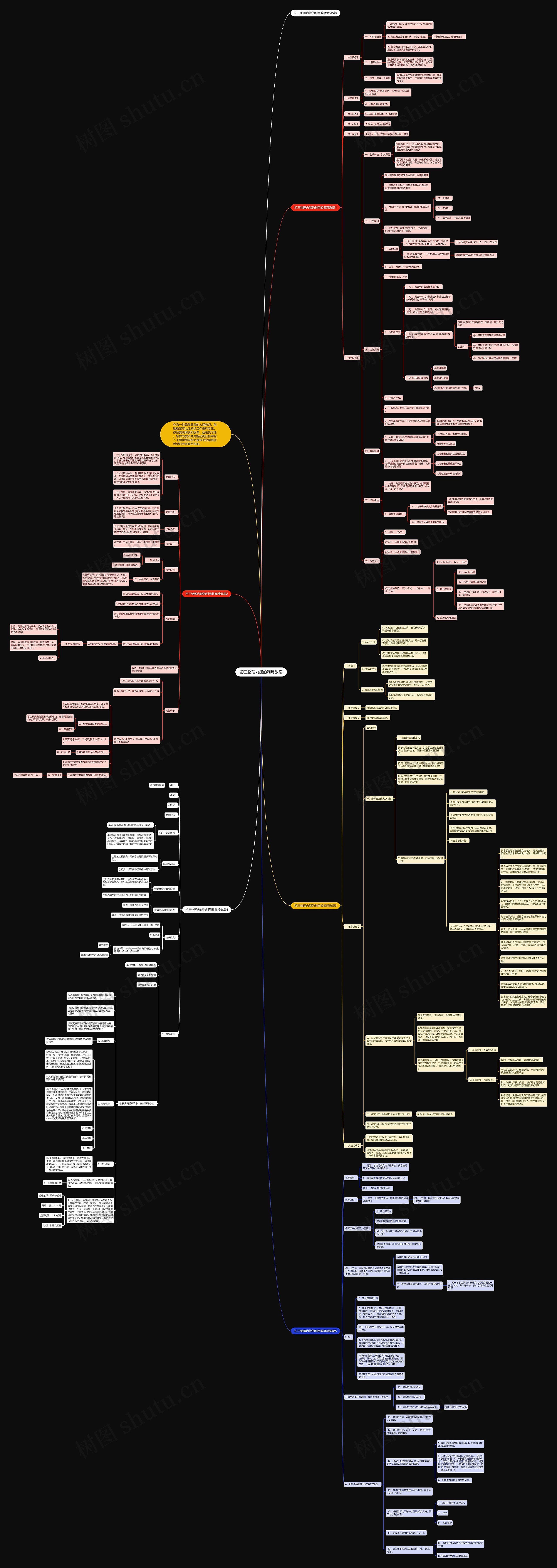 初三物理内能的利用教案思维导图