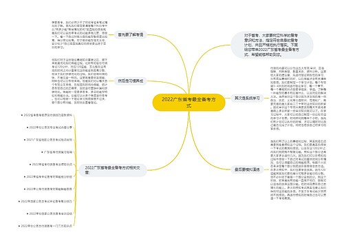 2022广东省考最全备考方式