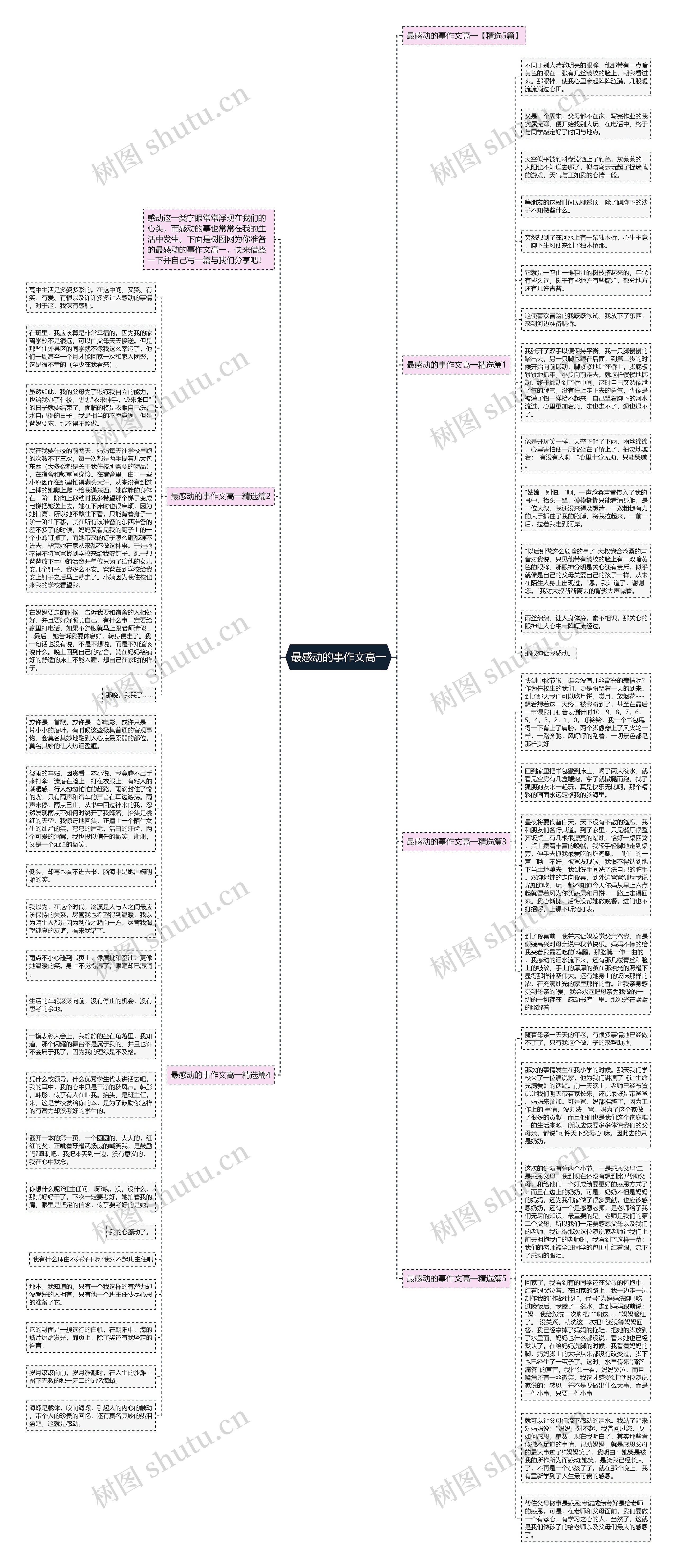 最感动的事作文高一思维导图