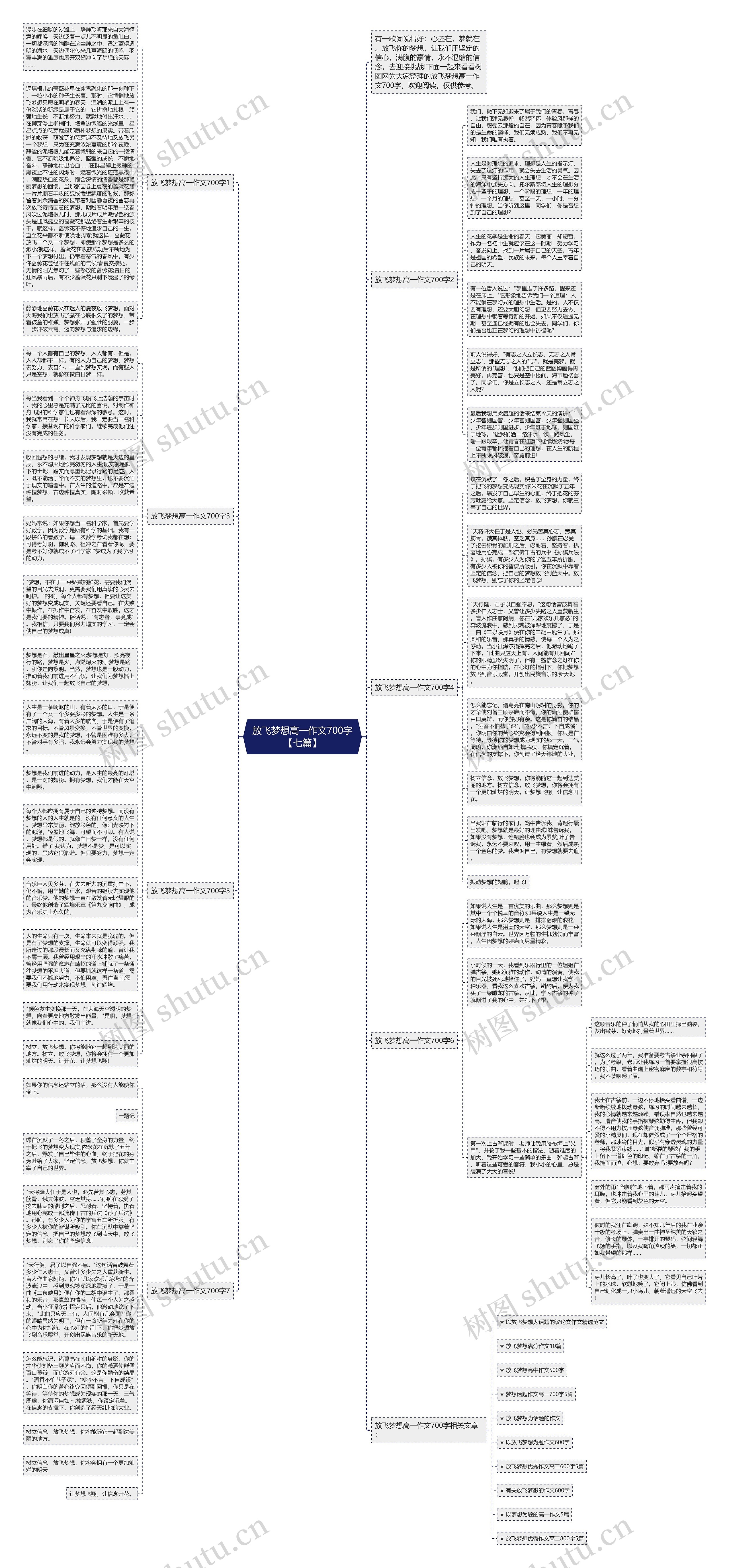 放飞梦想高一作文700字【七篇】思维导图