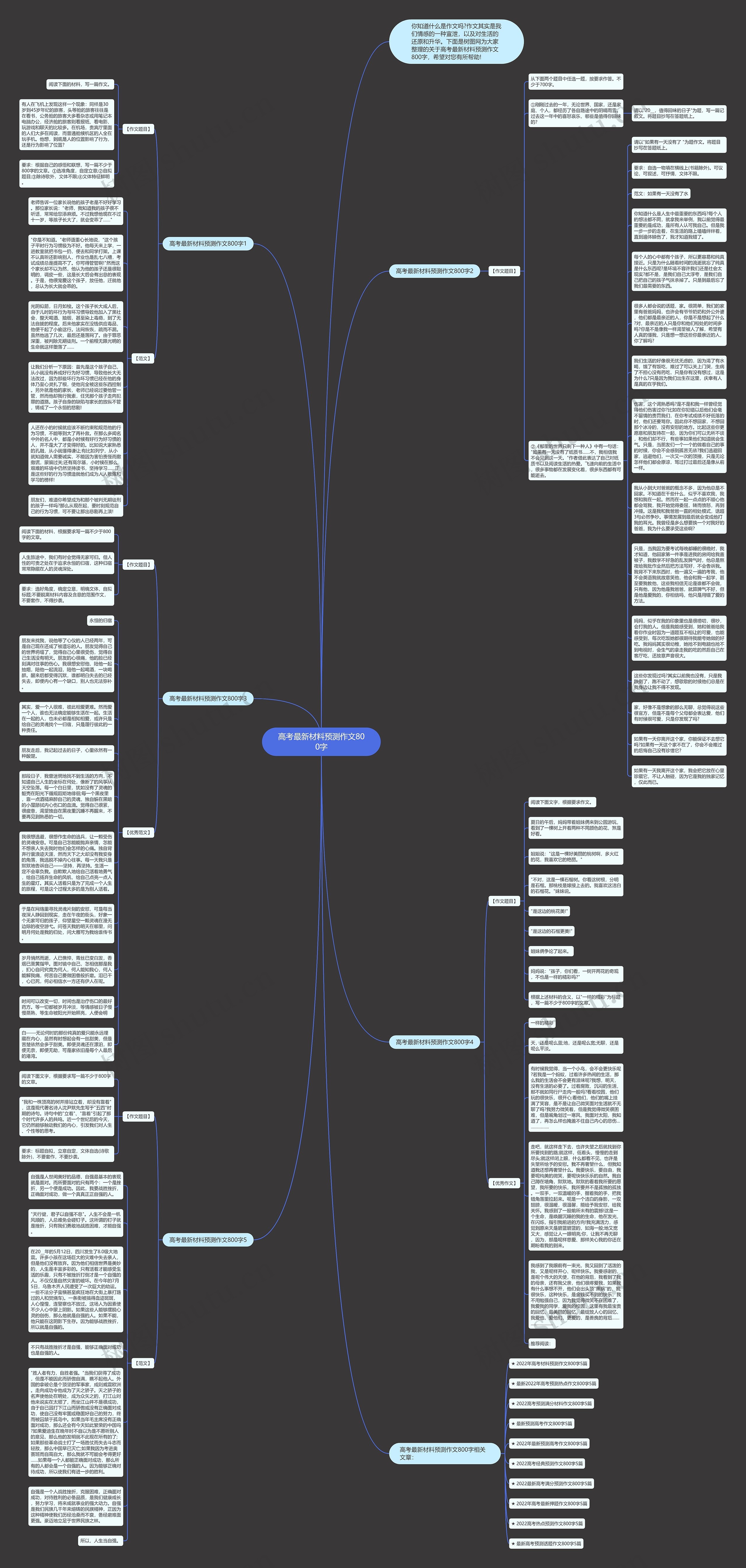 高考最新材料预测作文800字