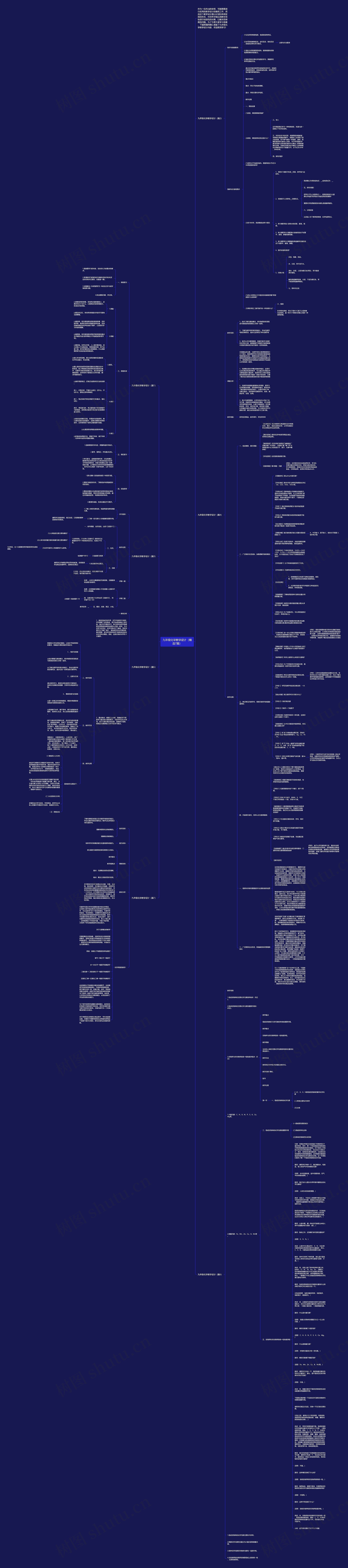 九年级化学教学设计（精选7篇）思维导图