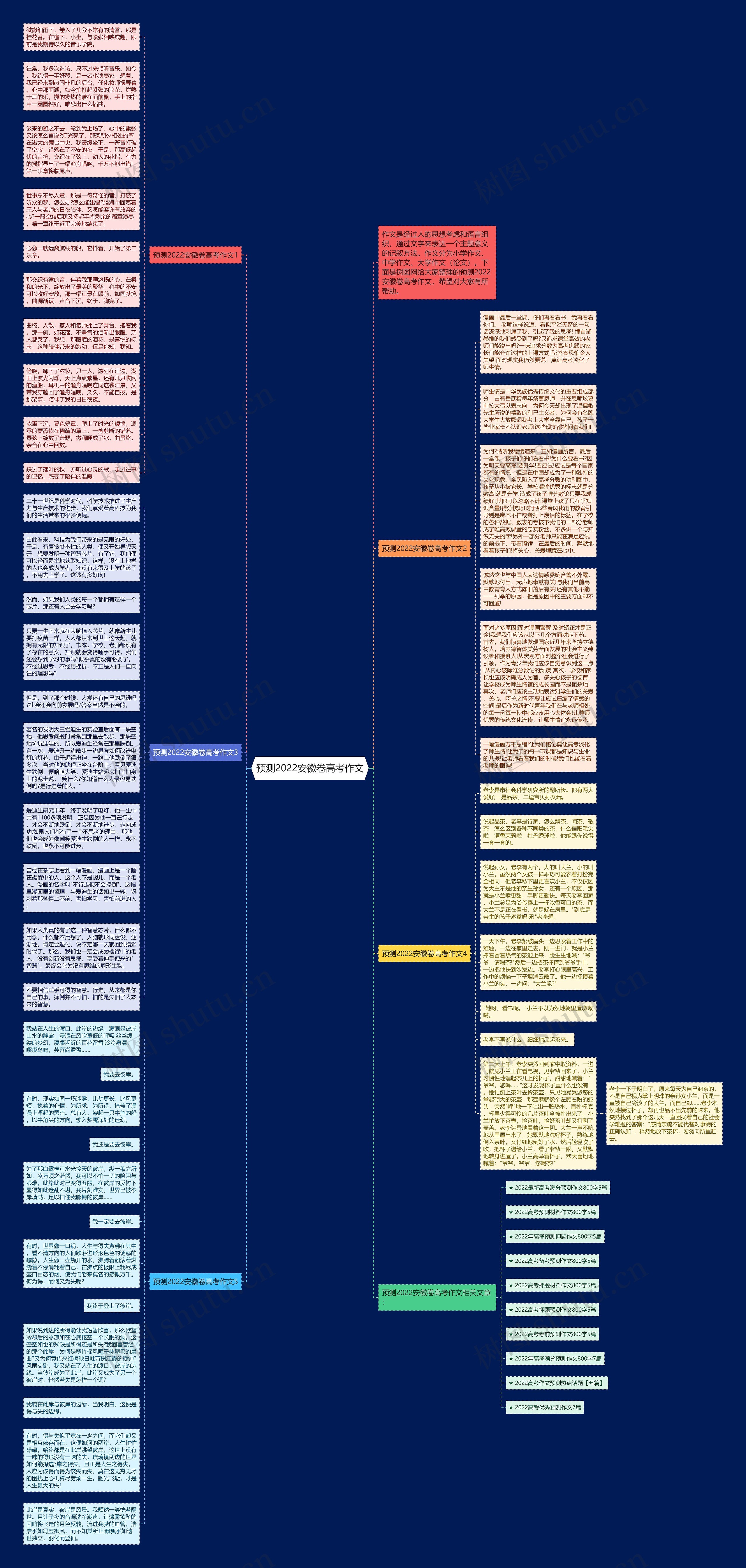 预测2022安徽卷高考作文思维导图