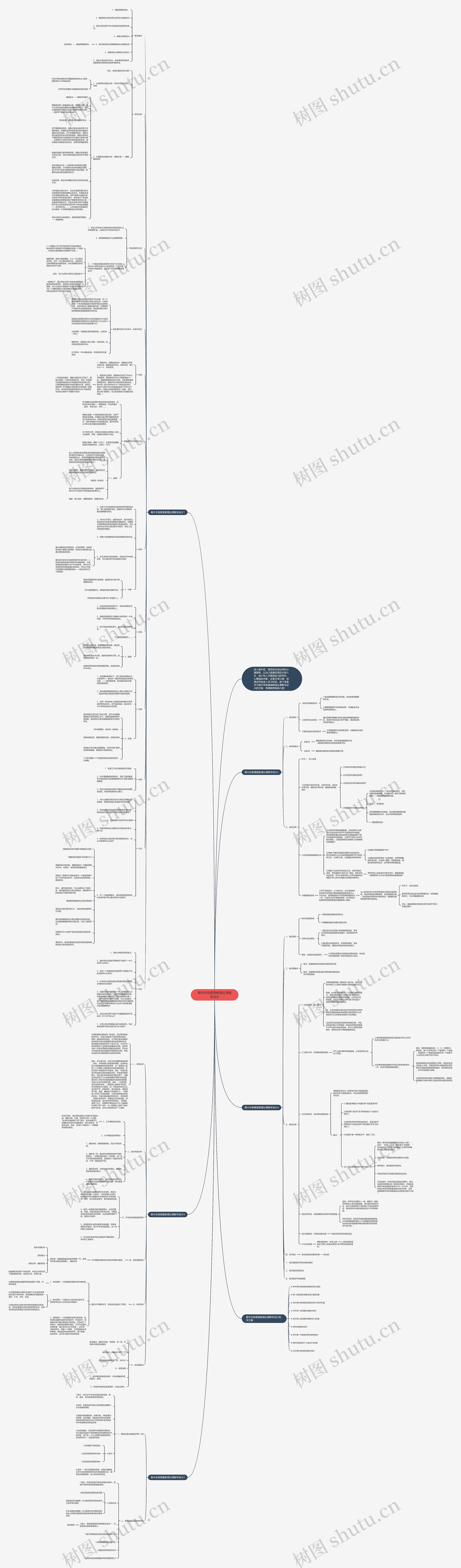 高中生物课堂教理论课教学设计思维导图