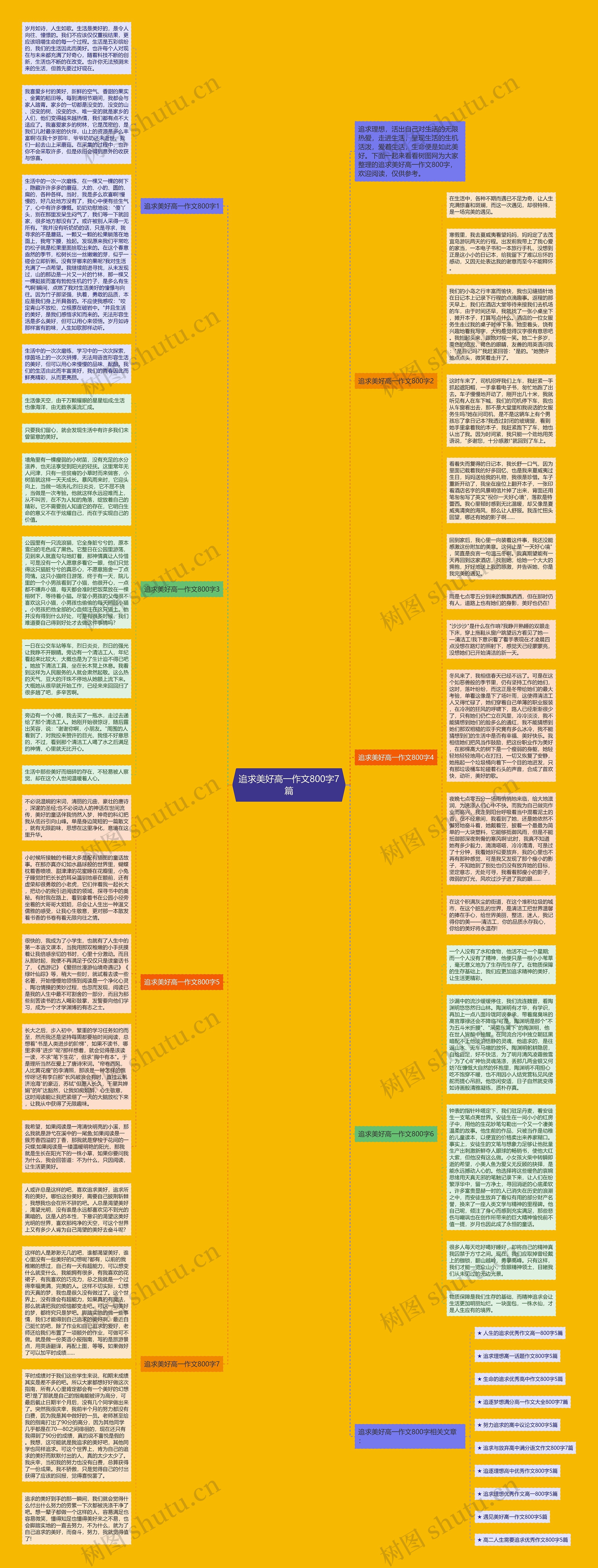 追求美好高一作文800字7篇