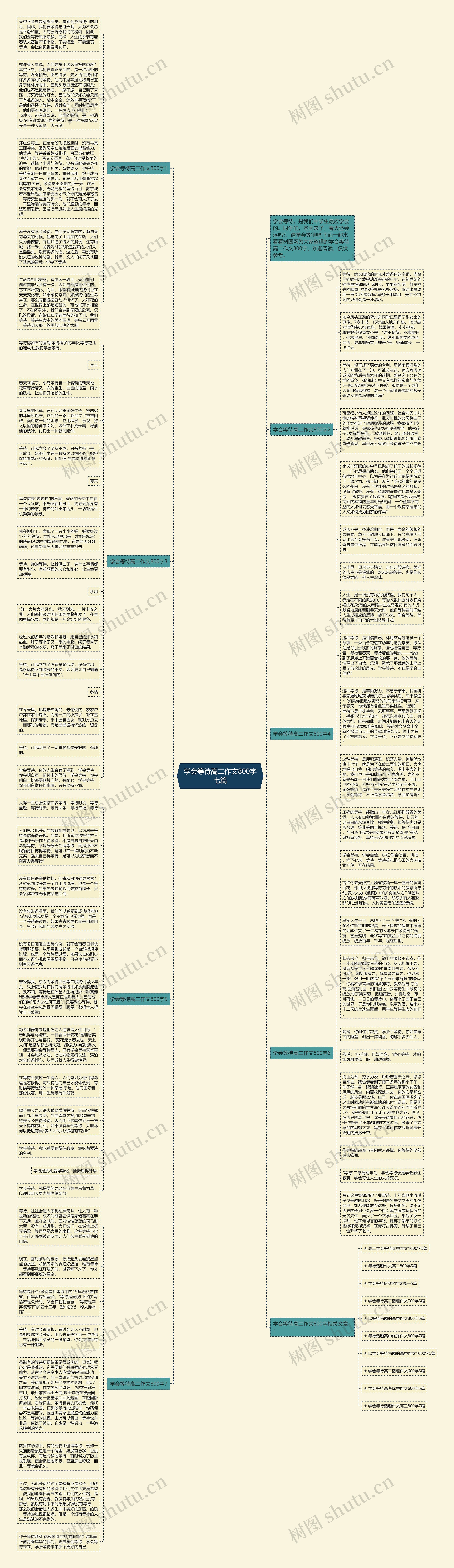 学会等待高二作文800字七篇思维导图