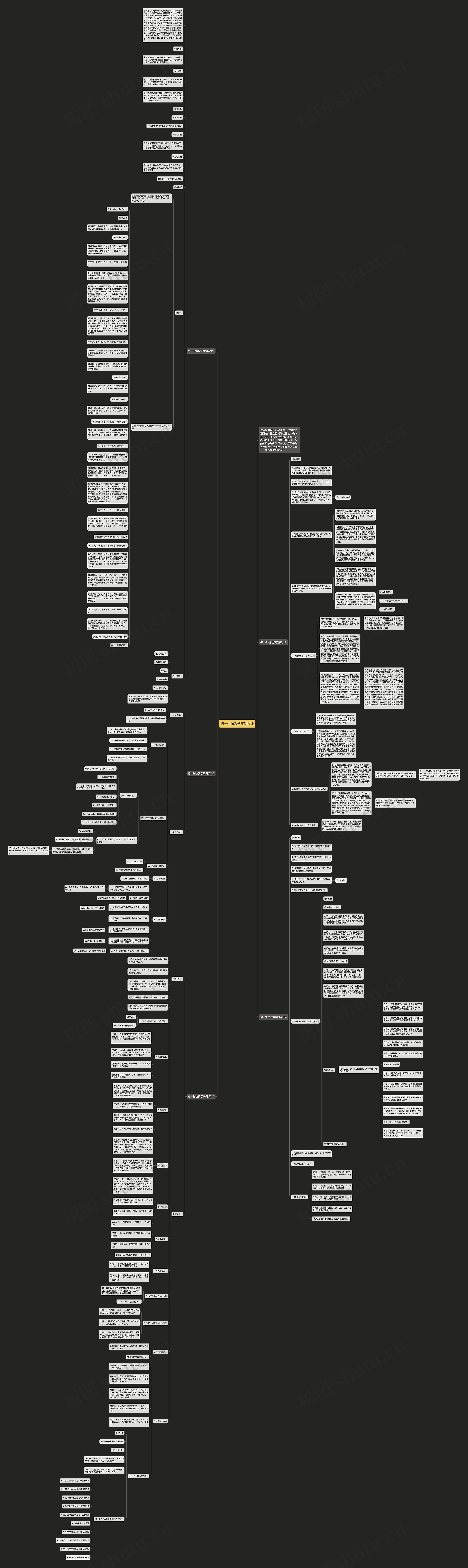 初一生物教学案例设计思维导图