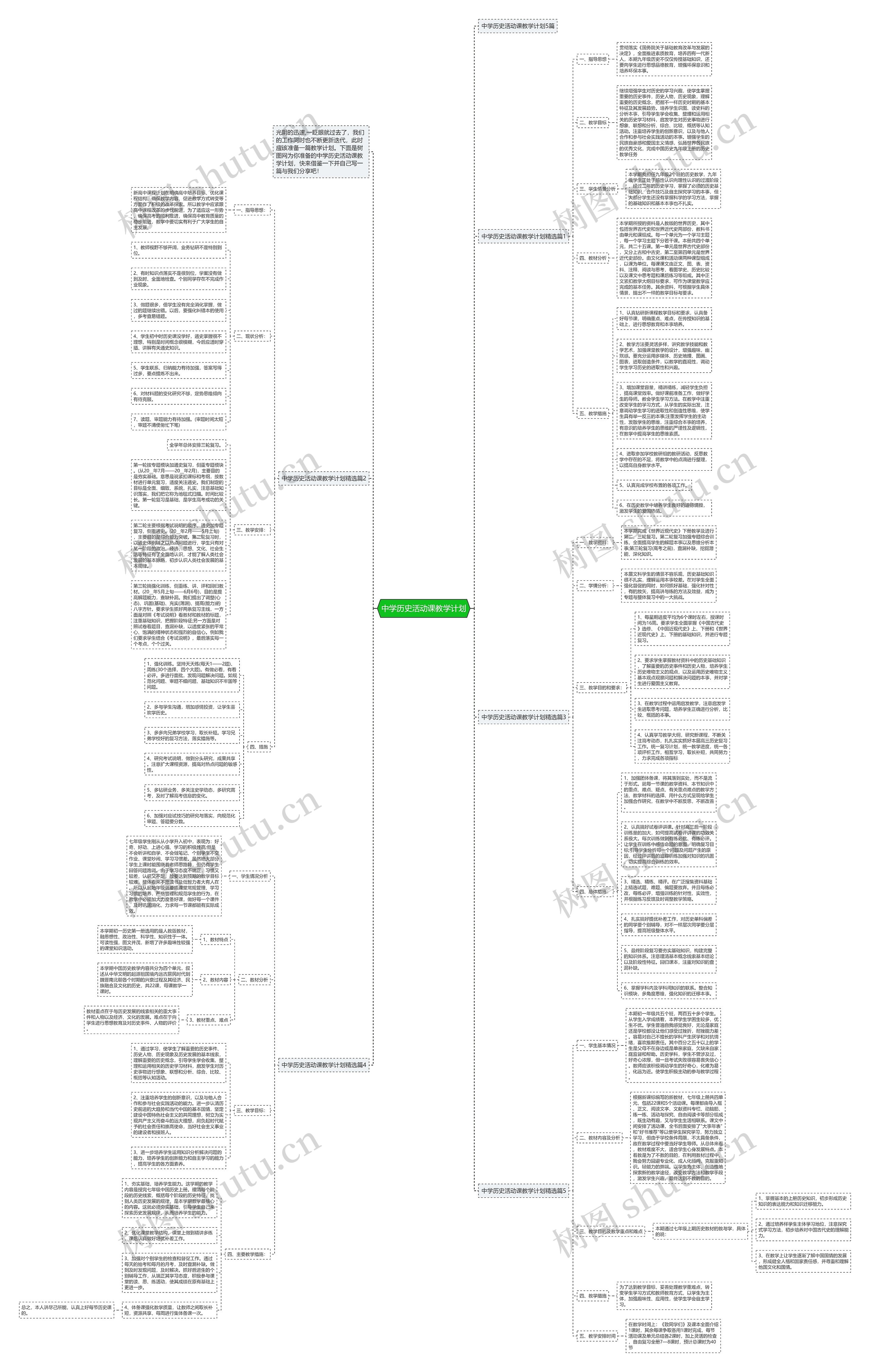 中学历史活动课教学计划