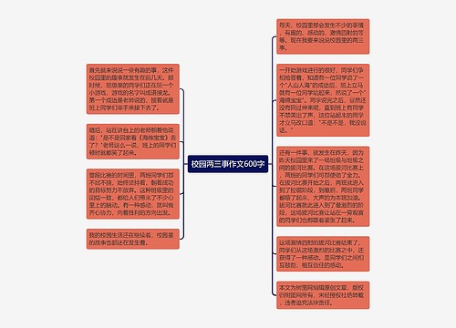 校园两三事作文600字