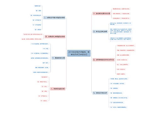 2019年初级护师备考，常考知识点口诀轻松记
