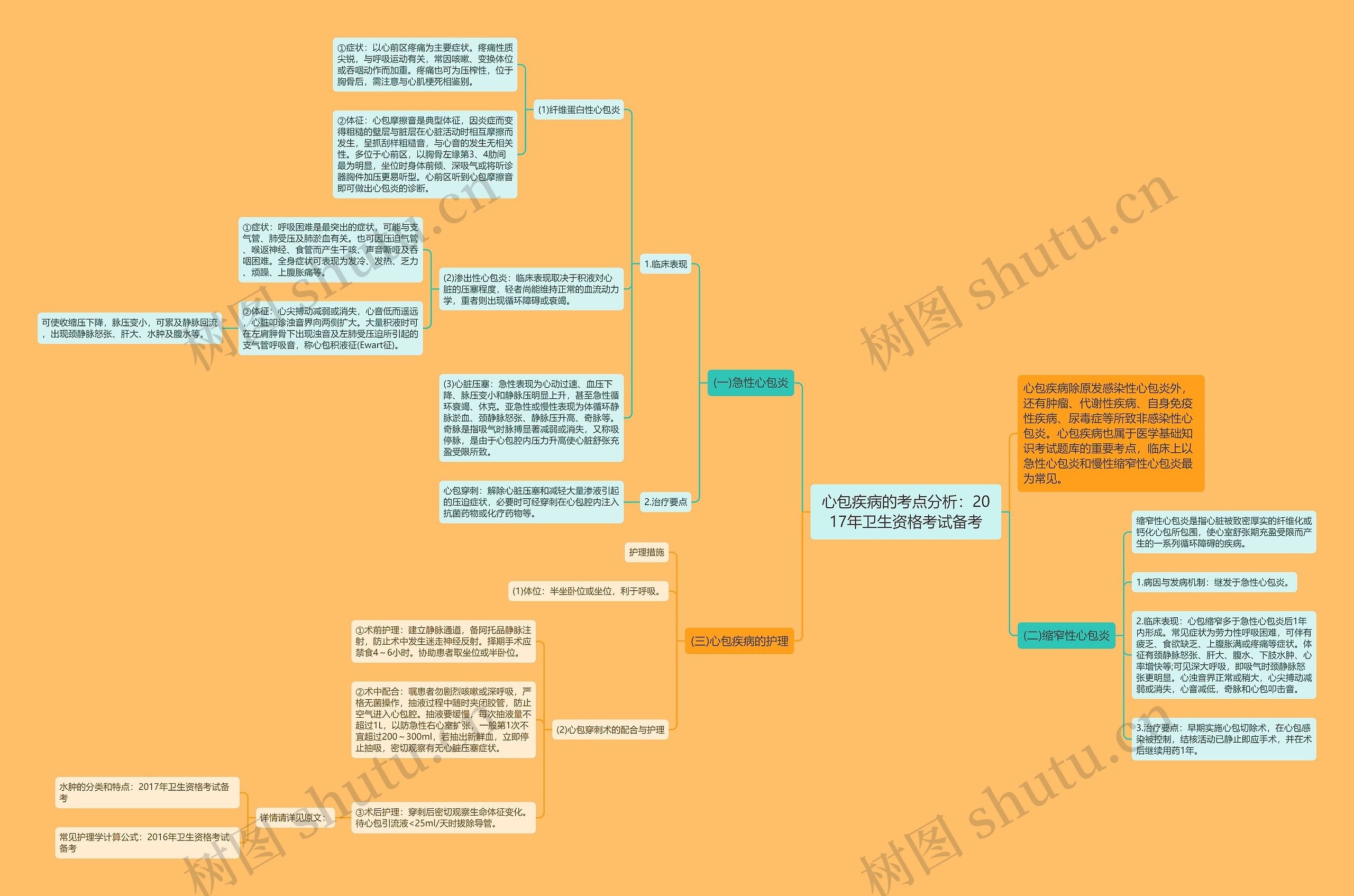 心包疾病的考点分析：2017年卫生资格考试备考
