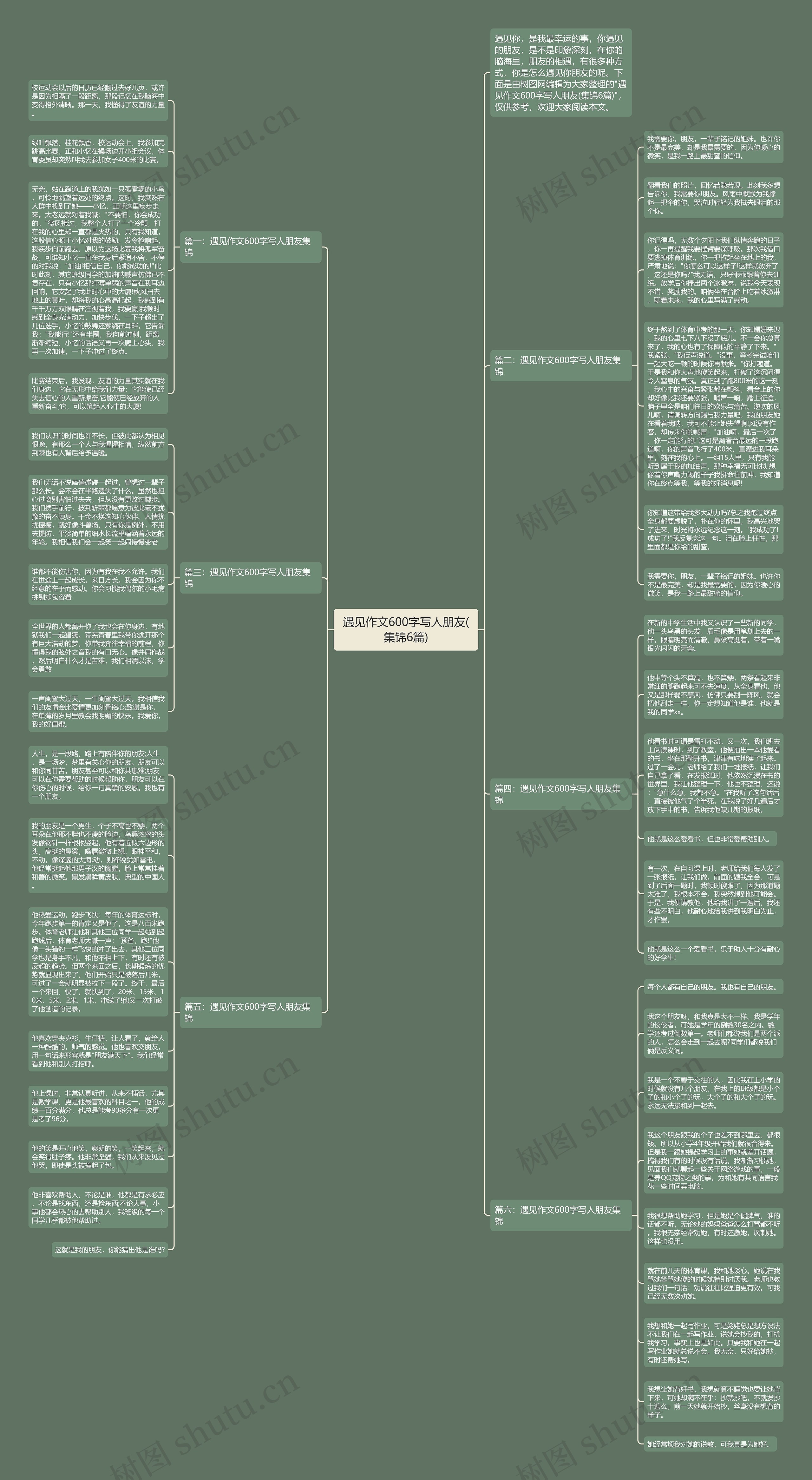 遇见作文600字写人朋友(集锦6篇)思维导图