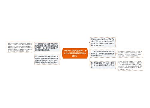 2020年宁夏执业药师，考生改如何抓住最后的备考时间？