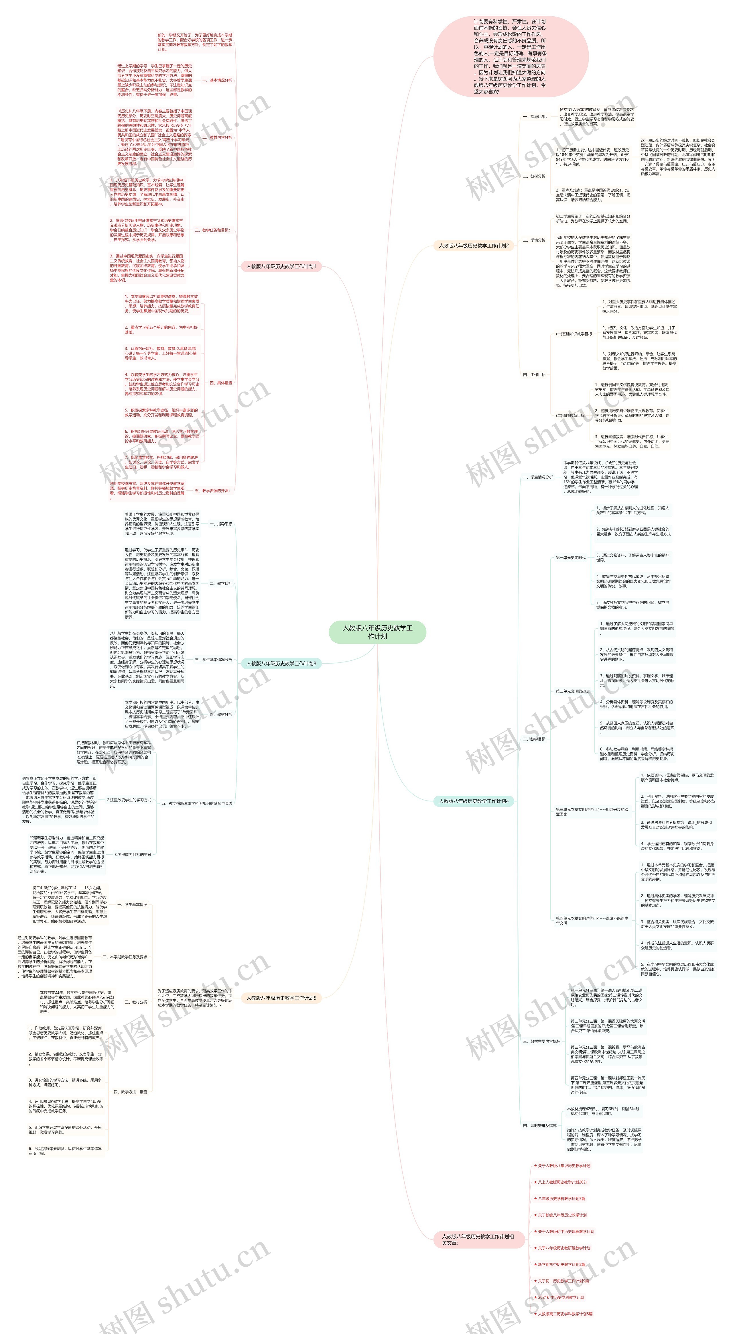 人教版八年级历史教学工作计划