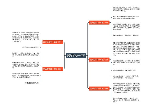 秋天的作文一年级