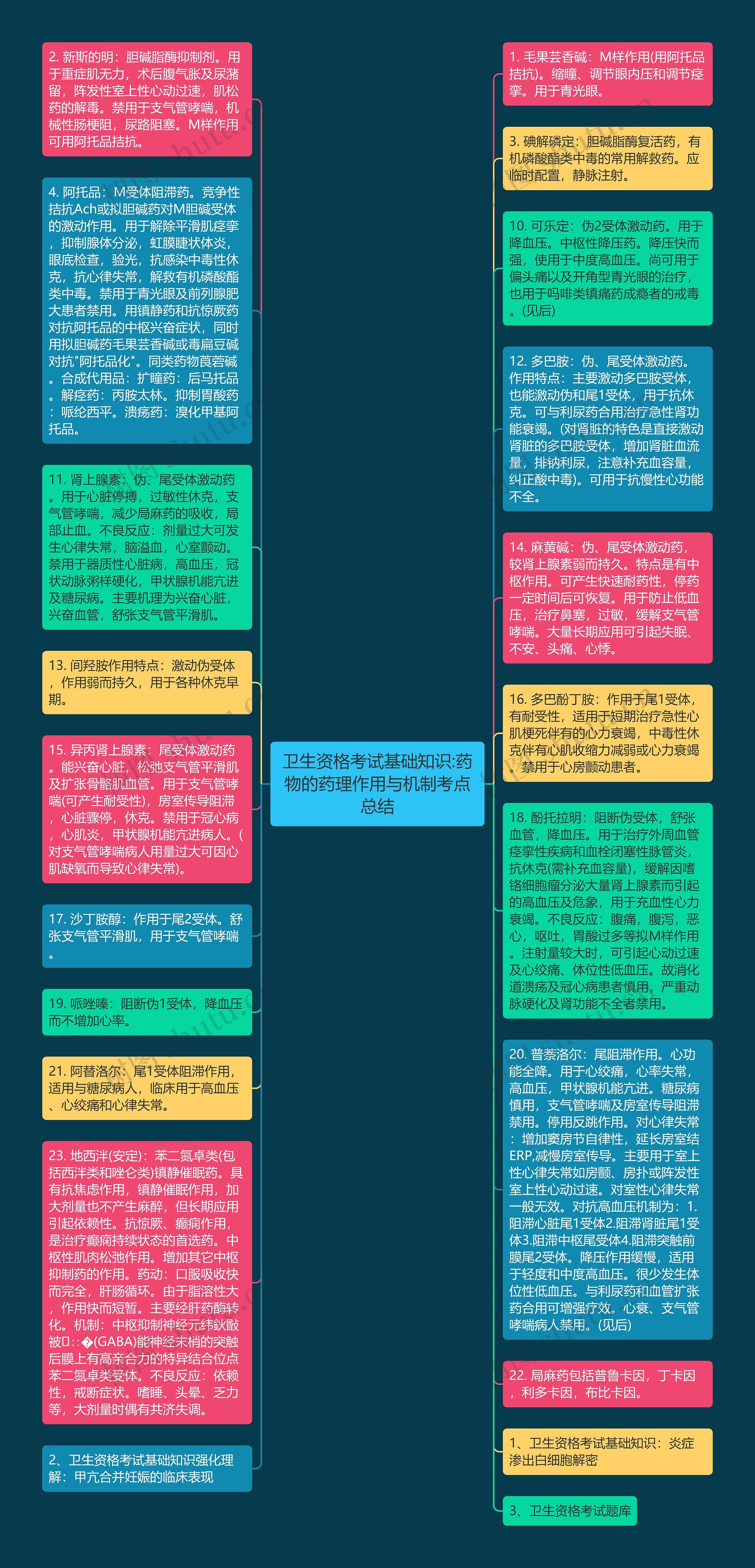 卫生资格考试基础知识:药物的药理作用与机制考点总结