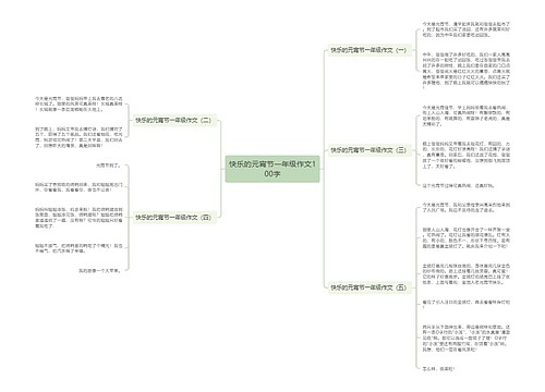 快乐的元宵节一年级作文100字