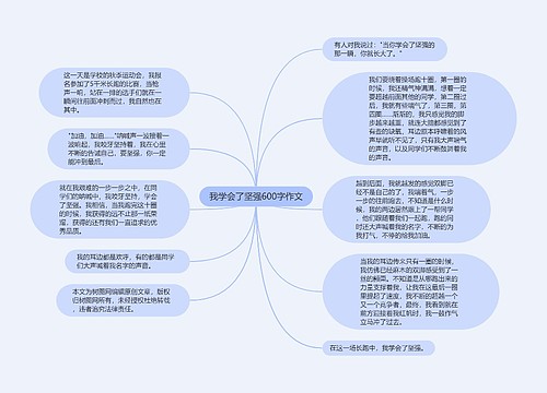 我学会了坚强600字作文