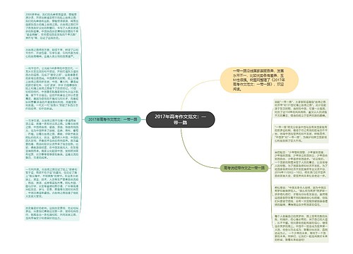 2017年高考作文范文：一带一路