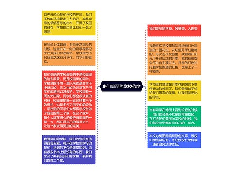 我们美丽的学校作文