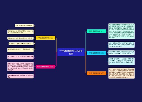 一年级捉蝴蝶作文100字左右