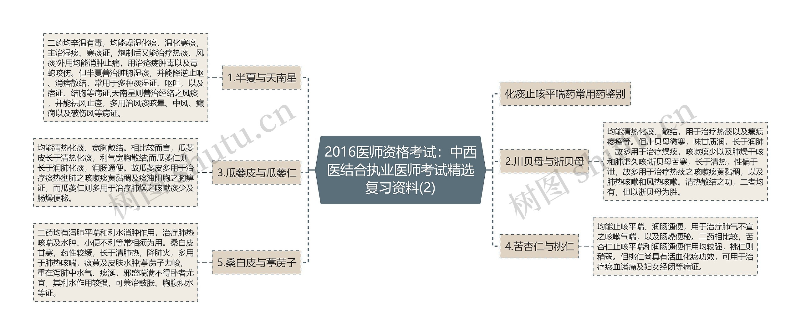 2016医师资格考试：中西医结合执业医师考试精选复习资料(2)思维导图