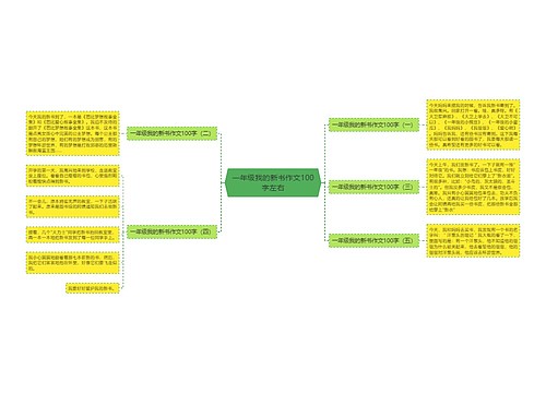 一年级我的新书作文100字左右