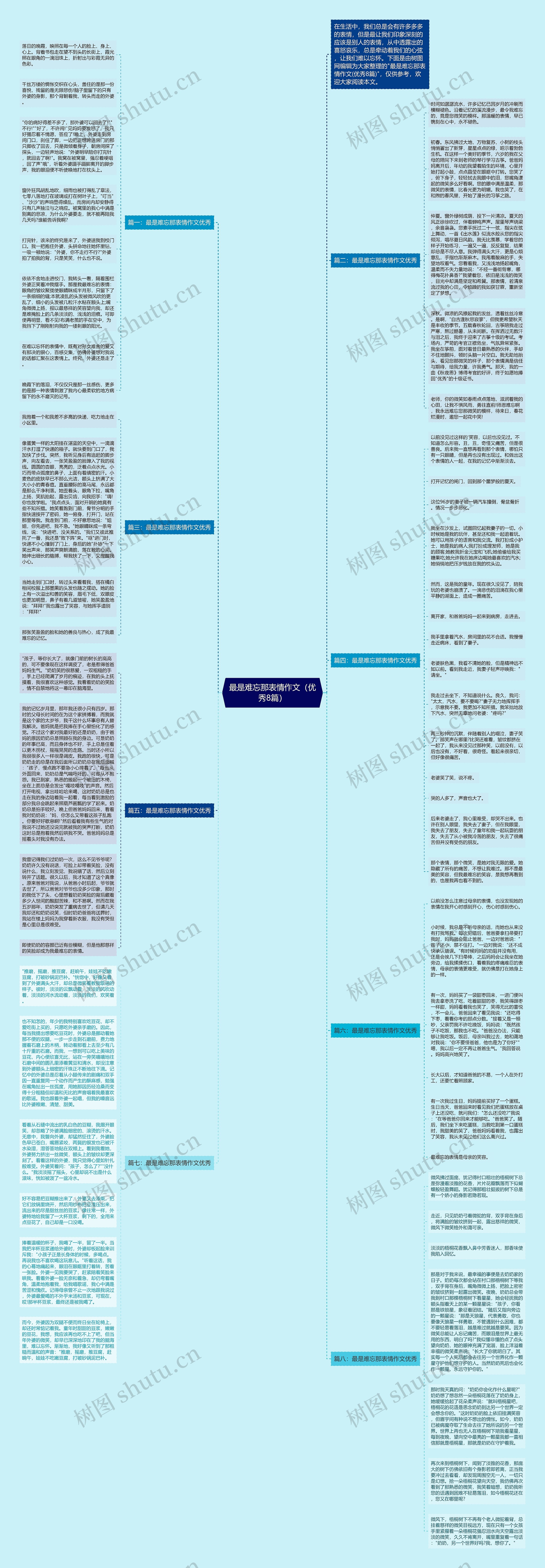 最是难忘那表情作文（优秀8篇）思维导图