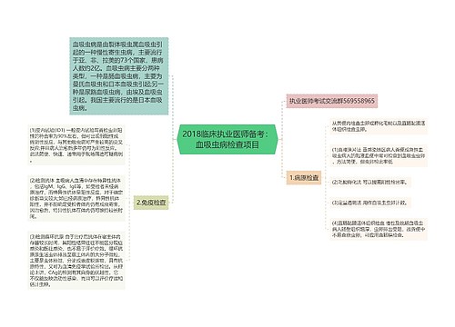 2018临床执业医师备考：血吸虫病检查项目