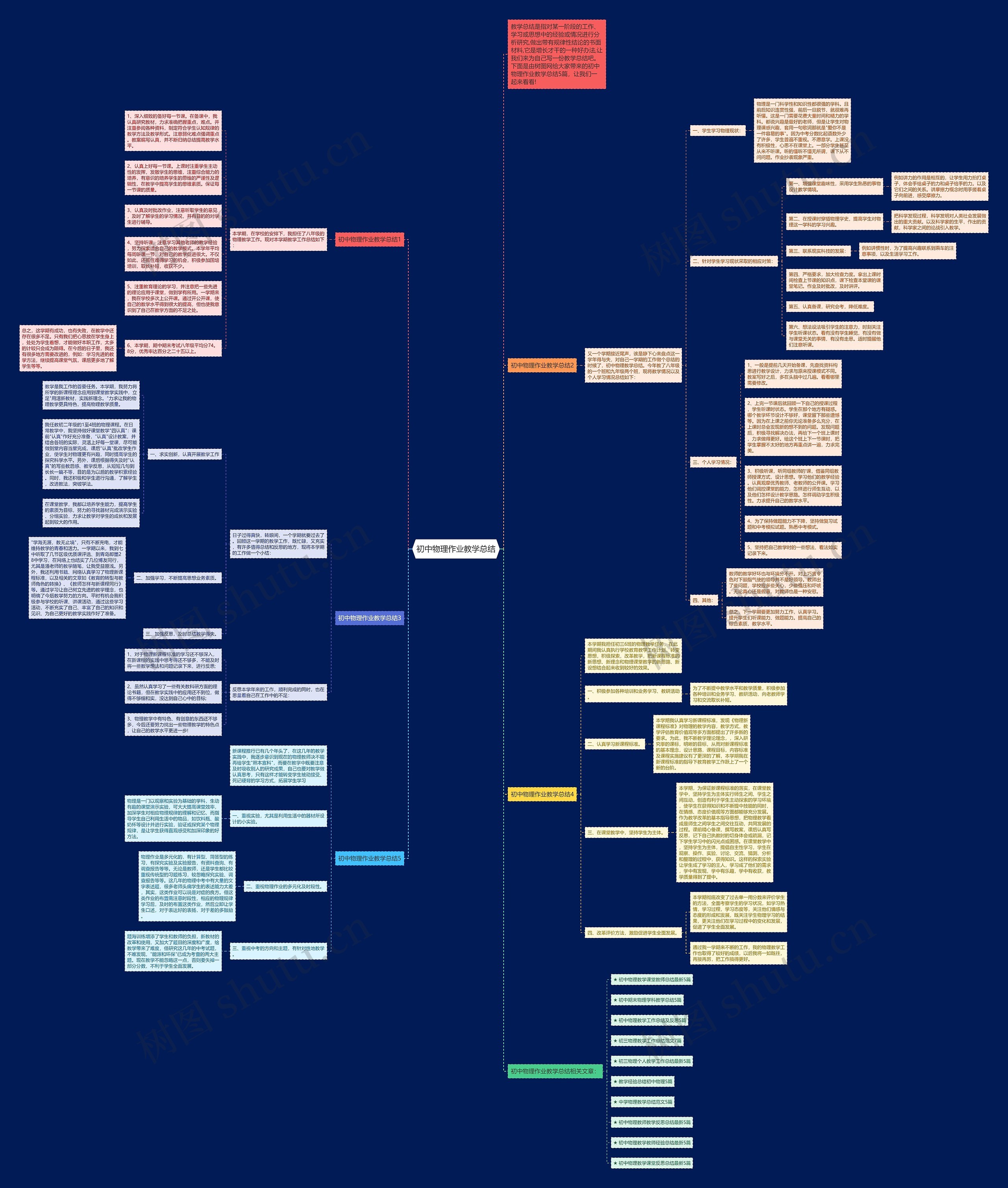 初中物理作业教学总结