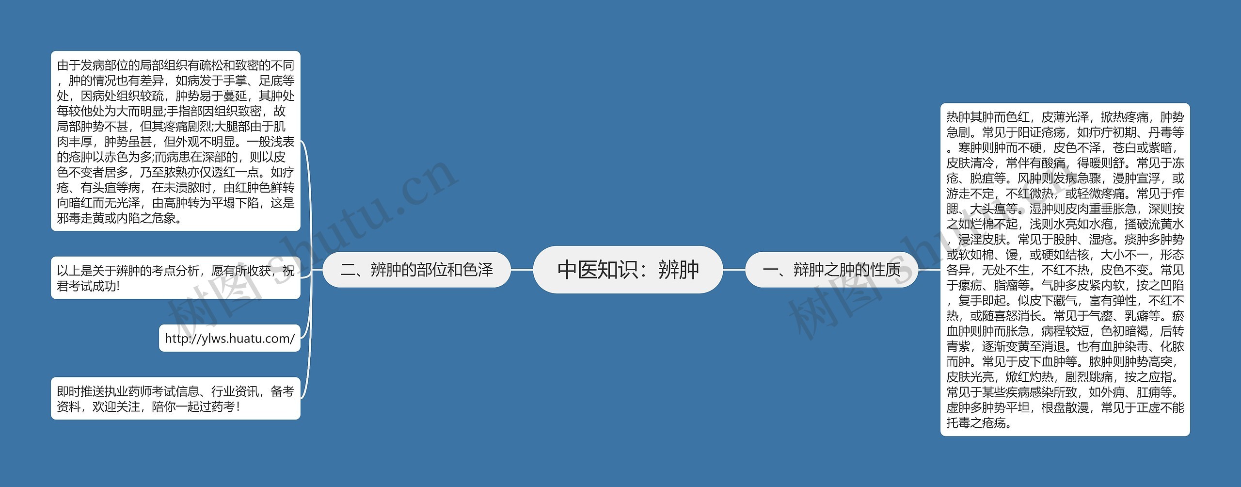 中医知识：辨肿思维导图