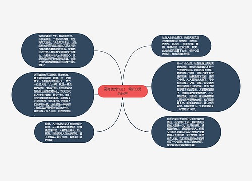 高考优秀作文： 倾听心灵的钟声