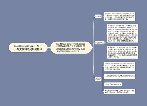 临床医学基础知识：新生儿先天性胆道闭锁的特点